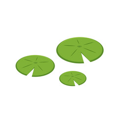 Lily pad icon. Lily cartoon vector on white background. © Supakorn