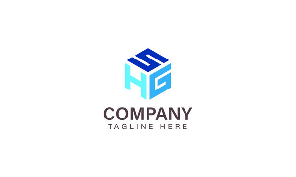 Letter SHG Logo, Three Letter Logo, Alphabet S H G Hexagon Shape Vector Icon Template