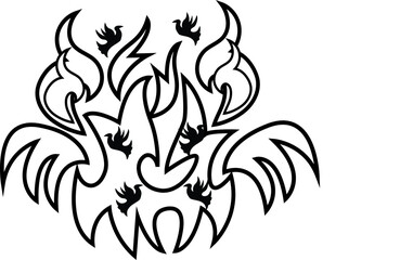 Fototapeta premium creative art coloring page,vector coloring page,cup coloring page,summer coloring page,quote coloring page,