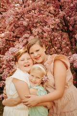 Spring Girls in Flowers