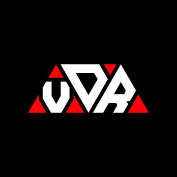 VDR triangle letter logo design with triangle shape. VDR triangle logo design monogram. VDR triangle vector logo template with red color. VDR triangular logo Simple, Elegant, and Luxurious Logo...