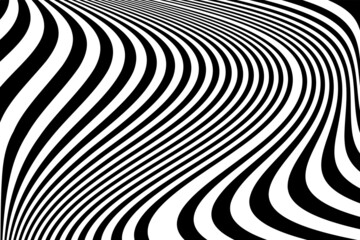 Abstract wavy lines texture with twisting movement effect.
