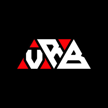 VRB triangle letter logo design with triangle shape. VRB triangle logo design monogram. VRB triangle vector logo template with red color. VRB triangular logo Simple, Elegant, and Luxurious Logo...