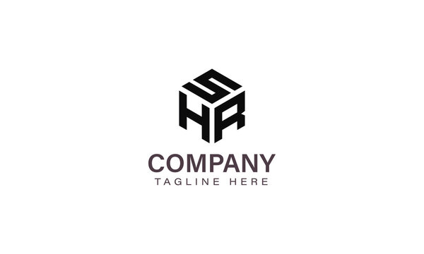 Letter SHR Logo, Three Letter Logo, Alphabet S H R Hexagon Shape Vector Icon Template
