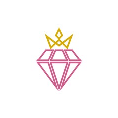 Crown logo king royal icon isolated on white background © sljubisa