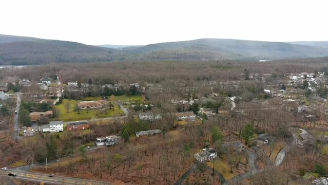 Aerial Mountain View of Luxury Suburban Homes - Pt. 1