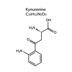 Structural chemical formula on white background
