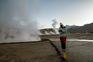 Geyser del Tatio in Atacama desert