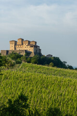Fototapeta na wymiar Wonderful view of the Castle of Torrechiara, Parma, Italy
