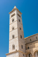 Fototapeta na wymiar Belltower of Trani Cathedral, Apulia Italy