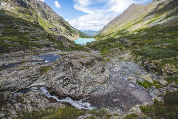 Altai Mountains. Kuiguk valley landscape. Russia