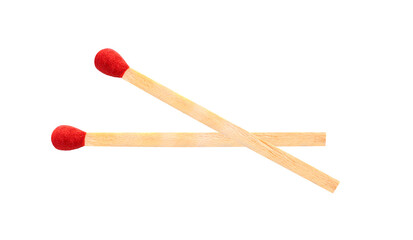 Matches isolated on white background.