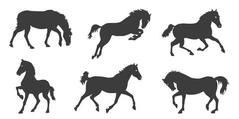 horse silhouettes vol1