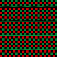 Fototapeta premium Juneteenth seamless pattern. Print for textile, wallpaper, covers, surface. Retro stylization like a traditional mkeka