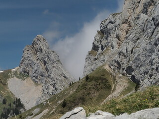 landscape in the alps