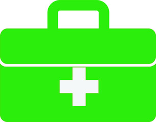 Obraz premium emergency health care bag icon