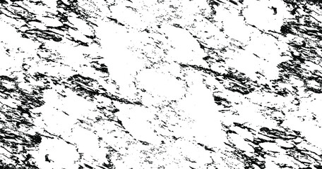 Monochrome texture composed of irregular graphic elements. Distressed uneven grunge background. Abstract vector illustration. Overlay for interesting effect and depth. Isolated on white background.