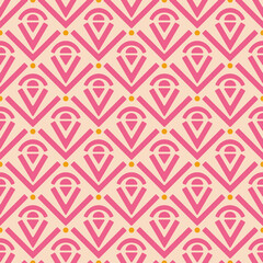 seamless abstract pattern with lines and circle