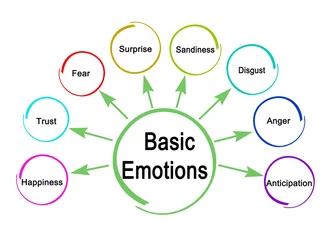 Fotobehang Eight Basic Emotions © Dmitry