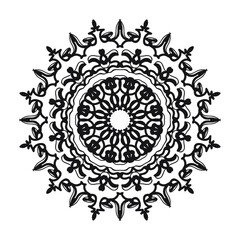 Hand drawn mandala. decoration in ethnic oriental  doodle ornament.