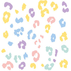 Colorful leopard spots