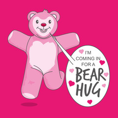 Coming in for a bear hug
