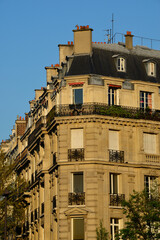 Immeuble haussmannien à Paris 
