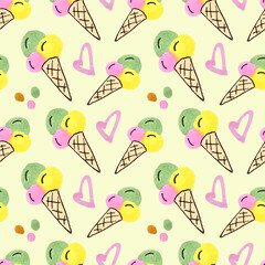 A pattern with festive elements. Decor of festive packaging, postcards. Vector design for invitations, greeting cards