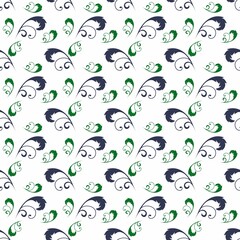 Colorful ceramic pattern seamless , cute background design style
