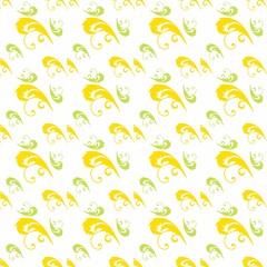 Colorful ceramic pattern seamless , cute background design style