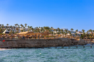 Beach view in Sharm El Sheikh. Egypt.