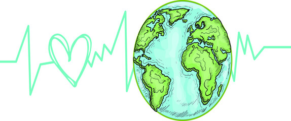 Earth day Vector letter illustration. Decoration illustration for earth day. Lettering typography poster. Earth day T shirt design vectors SVG Quotes