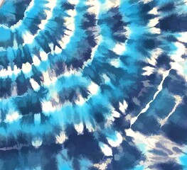 Tie dye background Geometric pattern texture Vector illustration Shibori Abstract batik brush seamless and repeat pattern design White, blue, purple, hologram, trending colors Paint splatter - obrazy, fototapety, plakaty