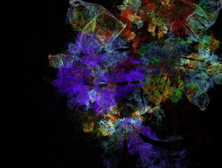 Imaginatory fractal abstract background Image