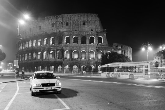 City of Rome at night