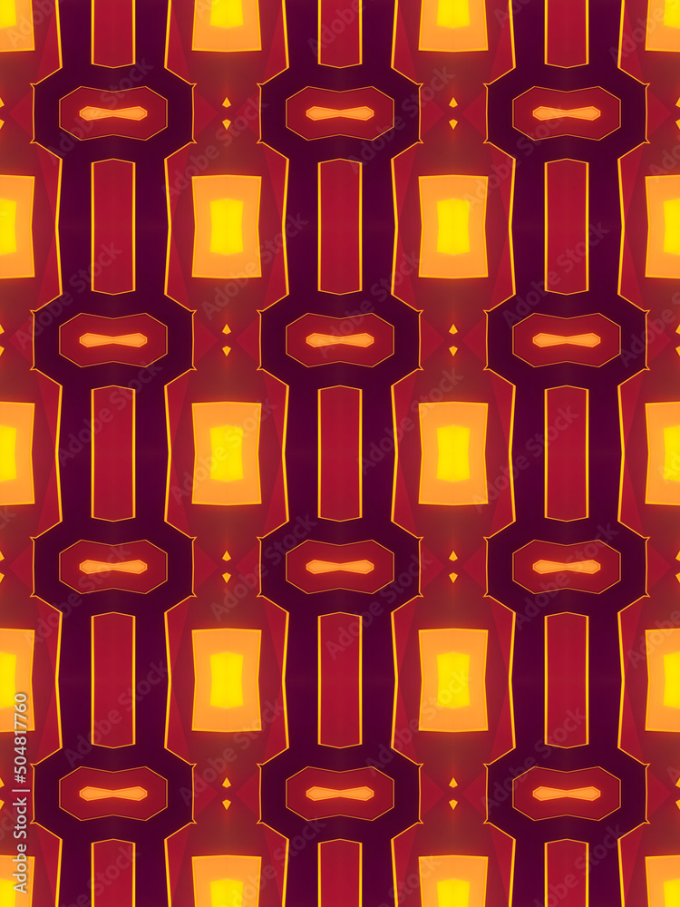 Aufkleber 3d rendering digital seamless illustration of abstract geometric background with trendy gradient