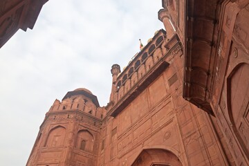 unesco world heritage site, red fort, new delhi, india 