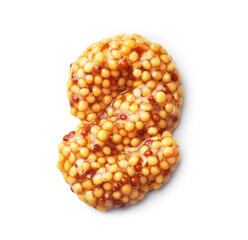  french mustard on white background
