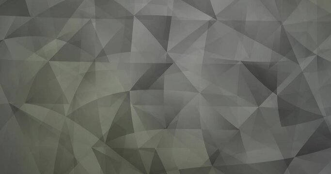 4K looping light gray polygonal video footage. Modern abstract animation with gradient. Movie for a cell phone. 4096 x 2160, 30 fps. Codec Photo JPEG.