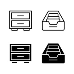 Archive folders icon vector. Document vector icon. Archive storage icon.