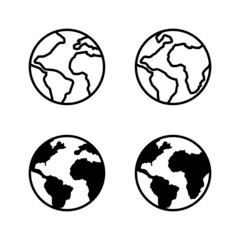 World map vector. Worldmap sign and symbol. Globe icon