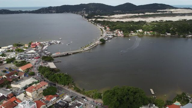 Lagoa da Conceição Florianópolis em um dia nublado