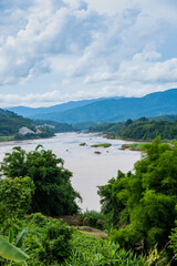 Fototapeta na wymiar Mekong River View at Chiang Rai Province