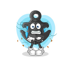 anchor cold illustration. character vector