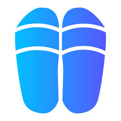 slippers gradient icon