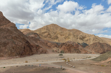 Fototapeta na wymiar beautiful mountains landscape in Arava desert
