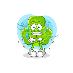 clover cold illustration. character vector