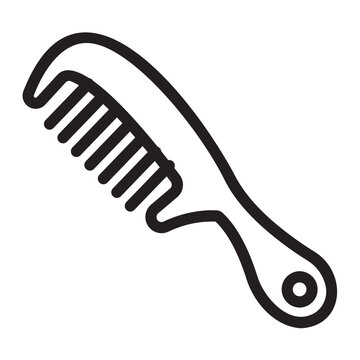 recommend clip art: comb line icon