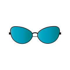 Glassess icon vector flat design