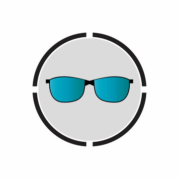 recommend clip art: Glassess icon vector flat design